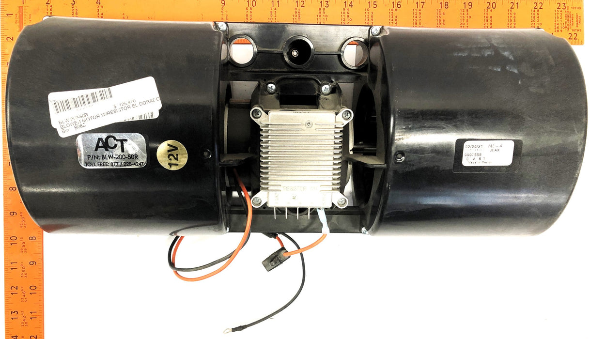 ACT Blower Motor With 12V Resistor BLW20050R NOS