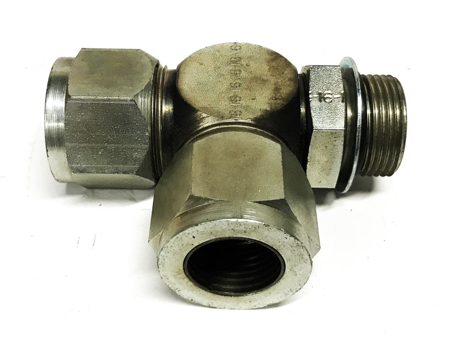 Lenz 1 inch Male x 3/4 inch Female x 3/4 inch Female Tube Fitting Tee NOS
