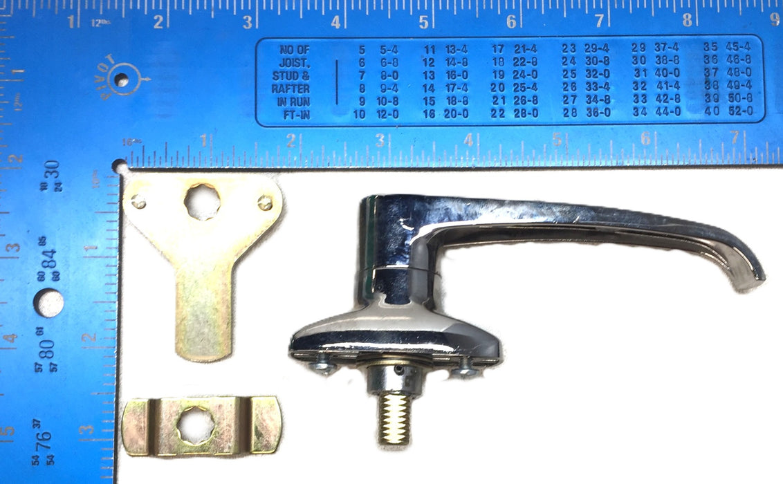 Unbranded Non-Locking Chrome Cabinet Handle 76018 NOS