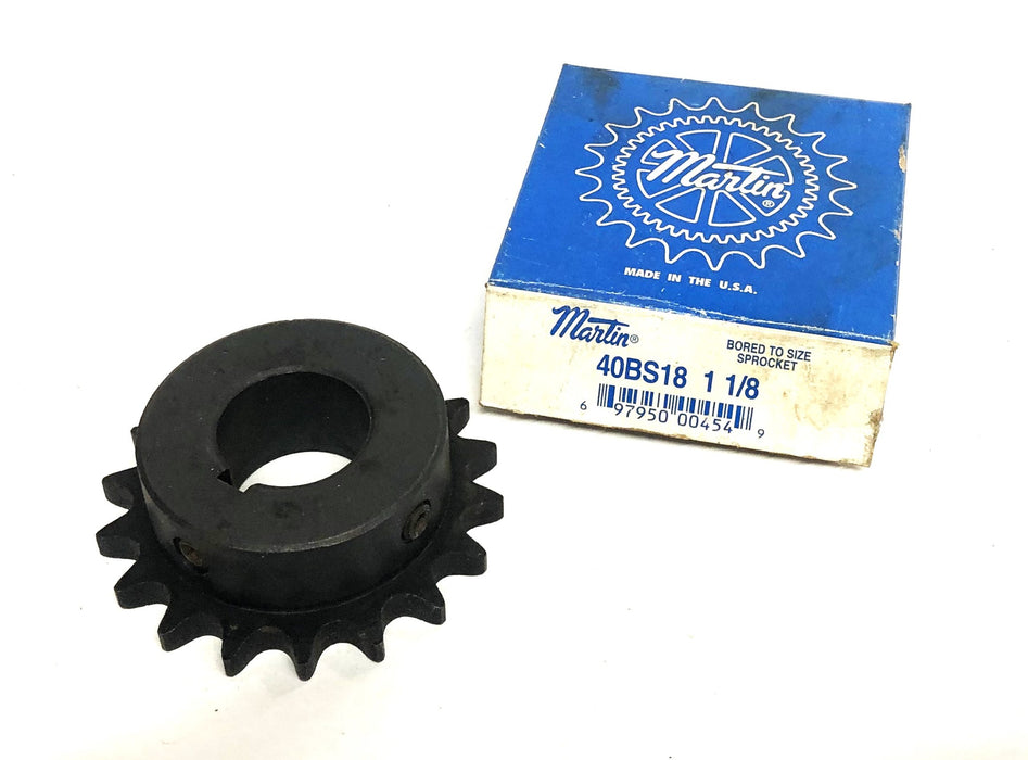 Martin 18 Tooth 1.13X2.30 Inch Bored To Size Sprocket 41BS18 1 1/8 NOS