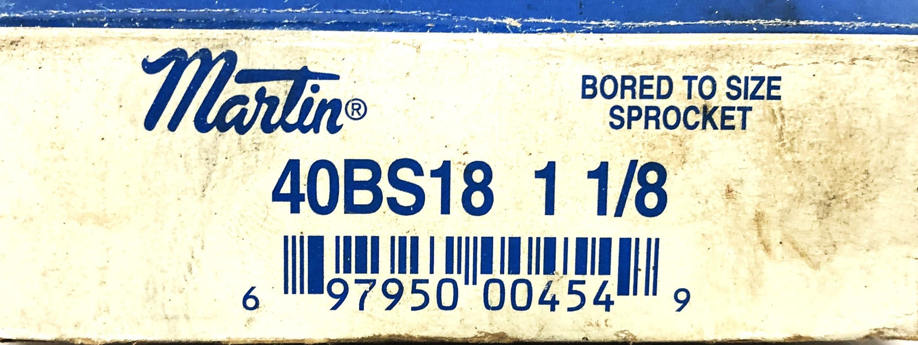 Martin 18 Tooth 1.13X2.30 Inch Bored To Size Sprocket 41BS18 1 1/8 NOS
