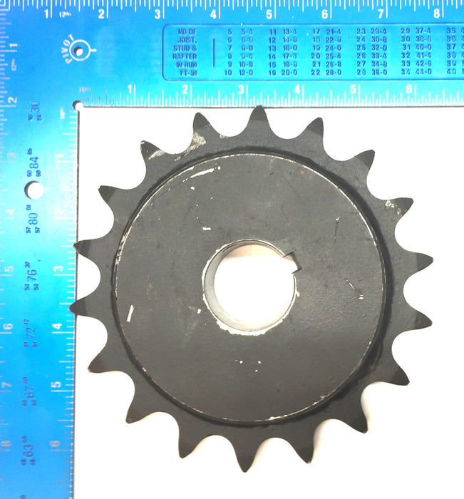 Martin Roller Chain Sprocket 80BS18 1-3/8 with 1.33" Bore and Keyway NOS