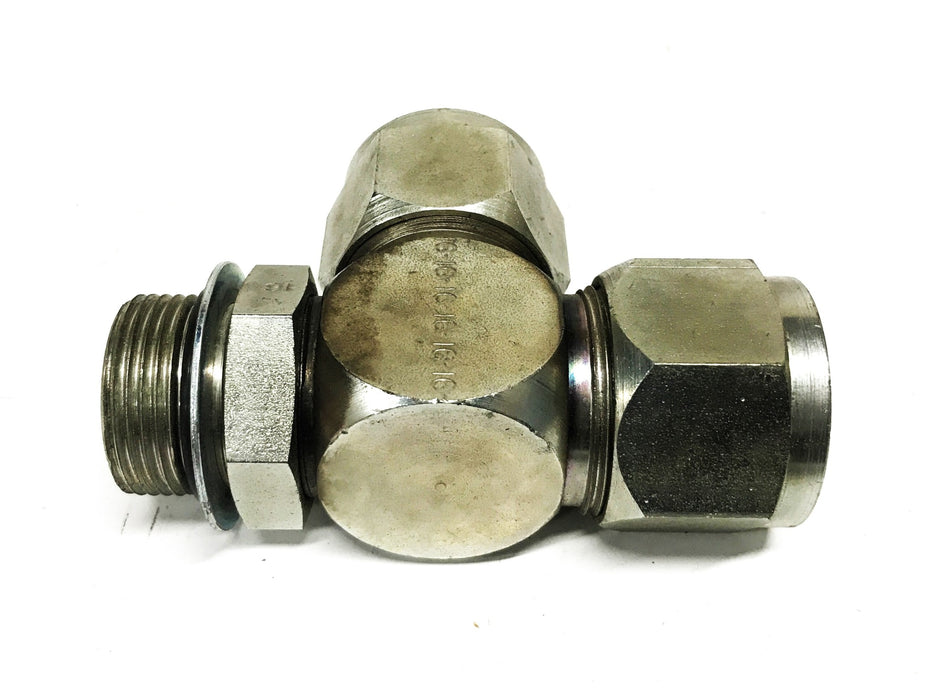 Lenz 1 inch Male x 3/4 inch Female x 3/4 inch Female Tube Fitting Tee NOS