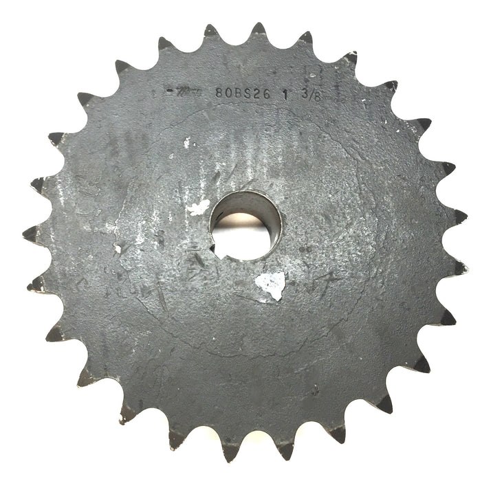 Martin Roller Chain Sprocket 80BS26 1-3/8 with 1.34" Bore and Keyway NOS
