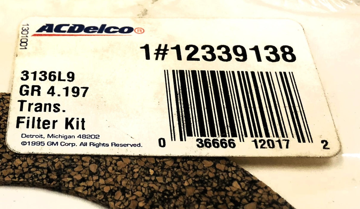 ACDelco Automatic Transmission Filter Kit (Missing 1 O-Ring) 12339138 NOS