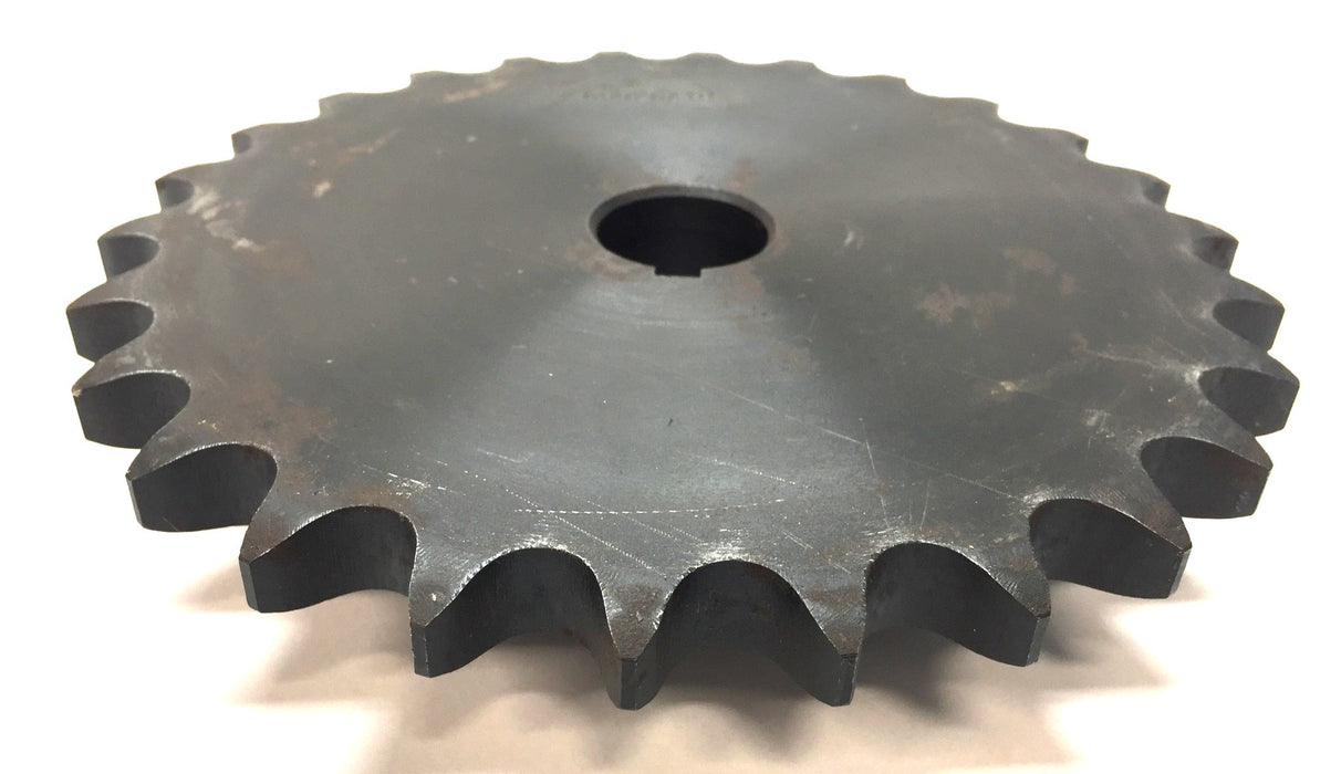 Unbranded Roller Sprocket 1" Bore w/Set Screw and Keyway 60B26X1H NOS