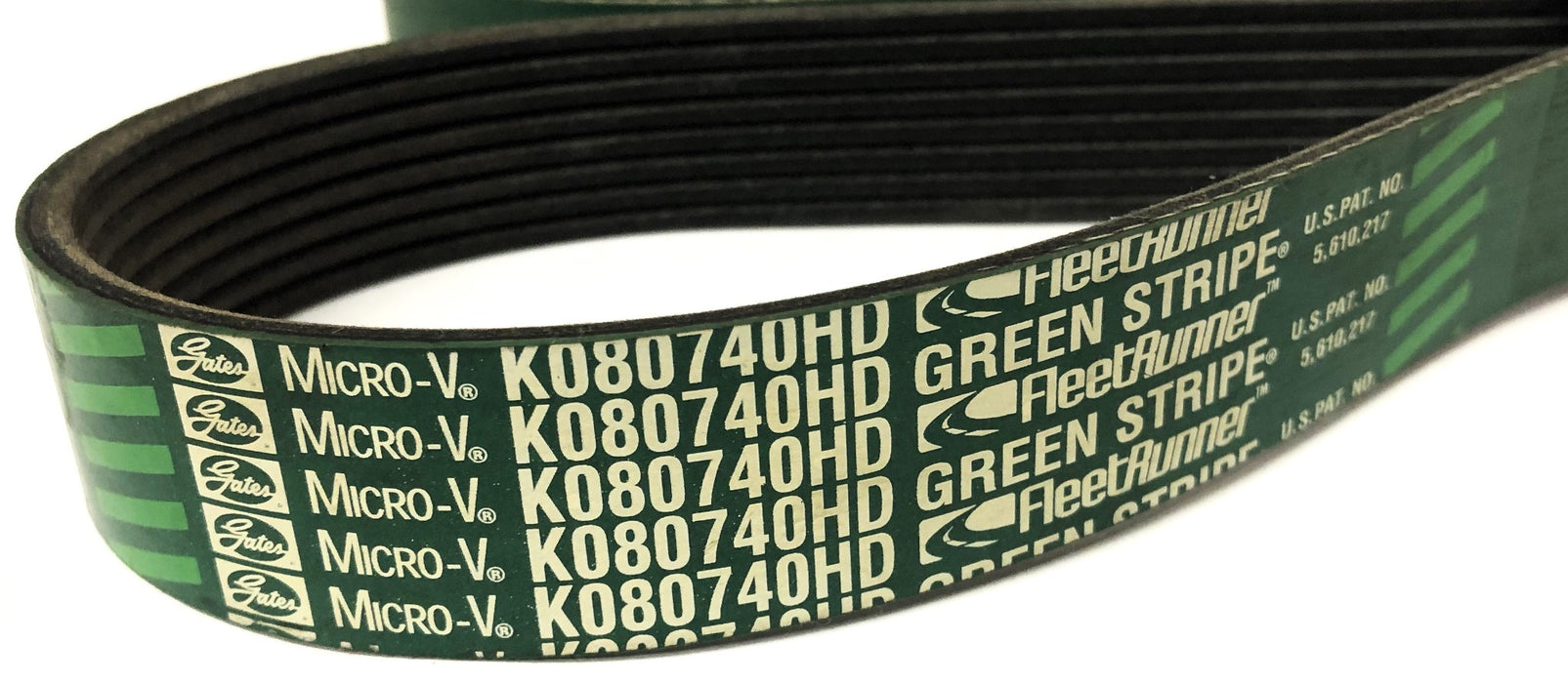 Gates Fleetrunner Green Stripe Micro-V Drive Belt K080740HD (8PK1882) NOS