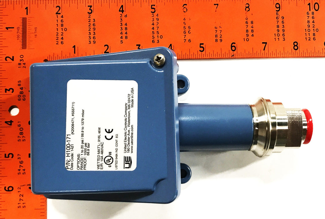 United Electric Controls Pressure Switch H100-171 NOS