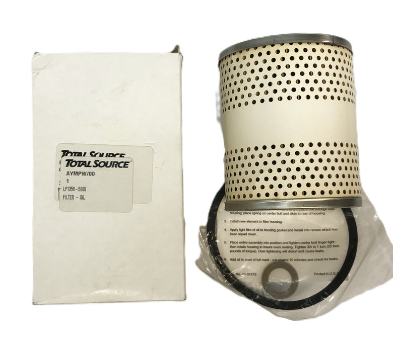 Total Source Forklift Oil Filter LP1350-5008 NOS