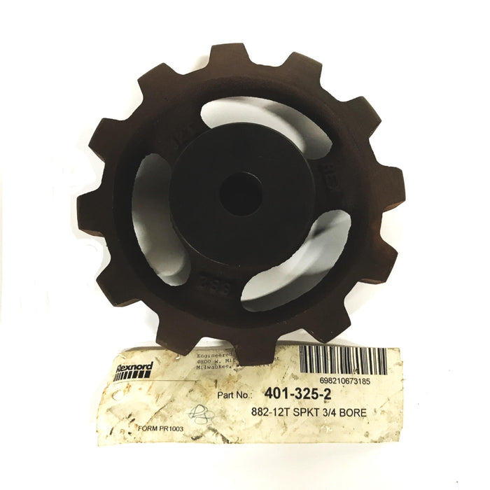 Rexnord 12-Tooth Table Top Chain Sprocket 401-325-2 NOS