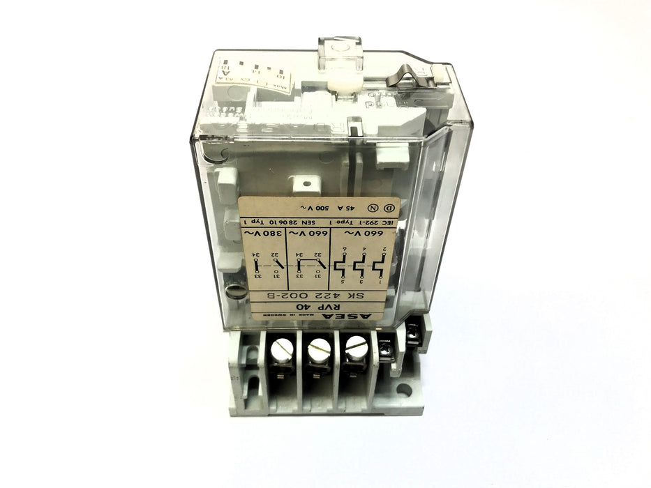 Asea Thermal Overload Relay (Broken Plastic on Base) RVP40 (SK 422 022-B) USED