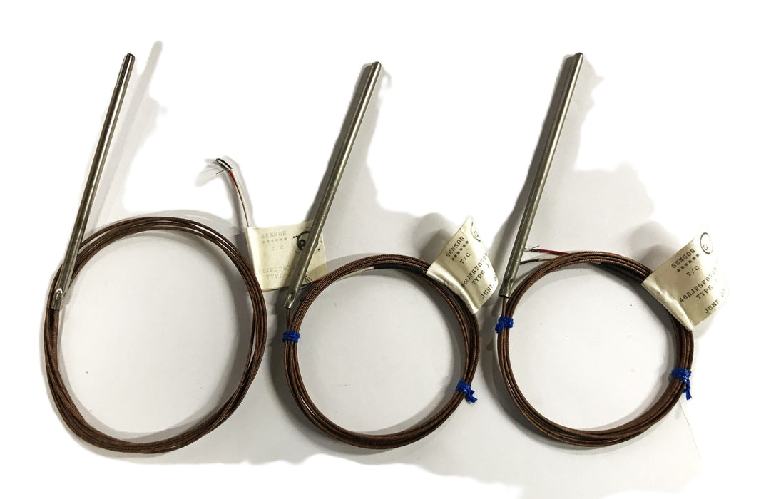 Zesta Engineering 6 inch Thermocouple Sensor 40EJFGF072A-Z [Lot of 3] NOS