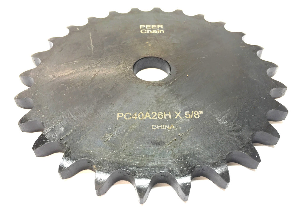 Peer Chain Plain Bore Black Oxide A-Hub Sprocket PC40A26H (40A26H) NOS