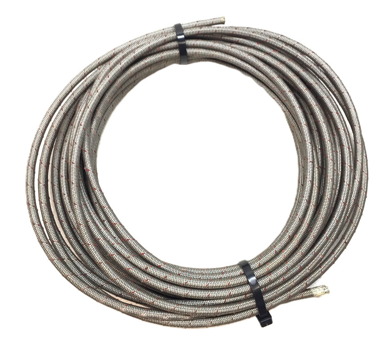 Unbranded 50' 10-32 I.D. PTFE Steel Braided Line NOS