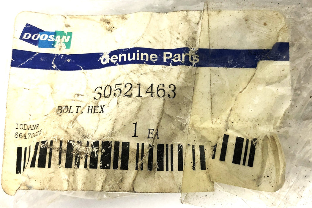 Doosan Hex Bolt S0521463 NOS