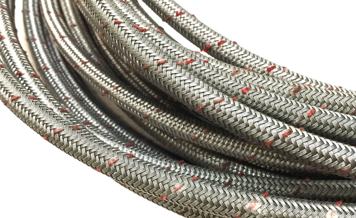Unbranded 50' 10-32 I.D. PTFE Steel Braided Line NOS