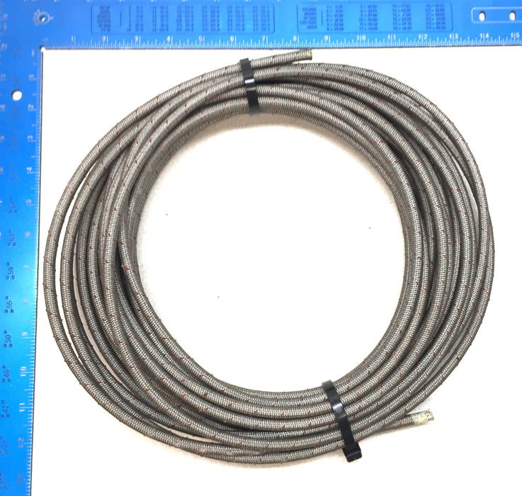 Unbranded 50' 10-32 I.D. PTFE Steel Braided Line NOS