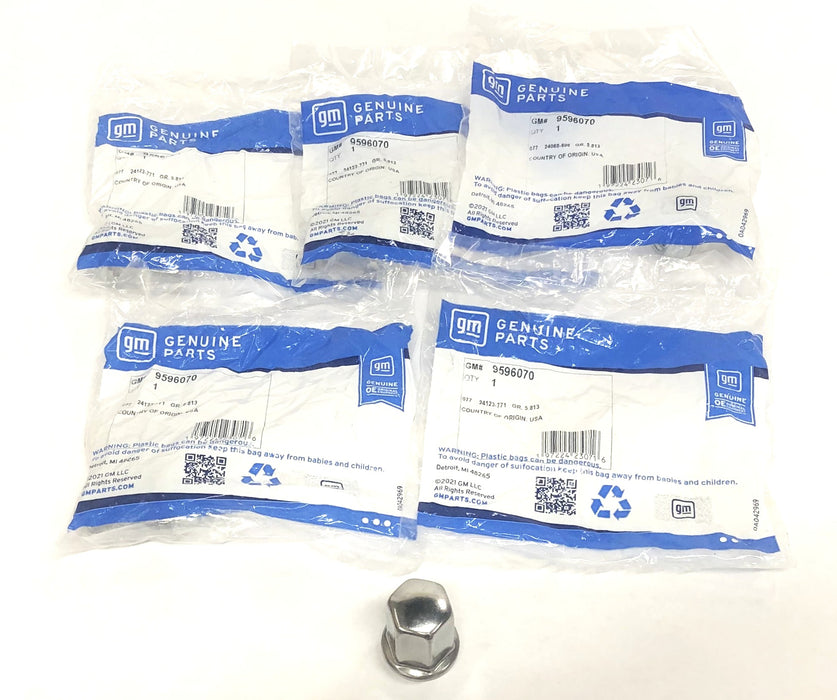 GM OEM Wheel Lug Nut 9596070 [Lot of 5] NOS