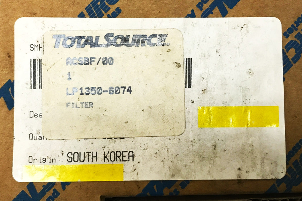 Total Source Forklift Transmission Filter LP1350-6074 NOS