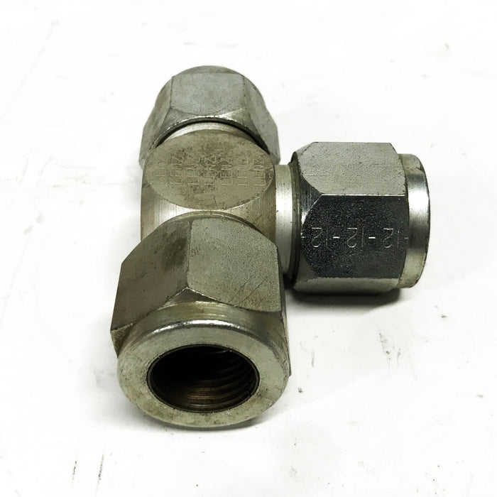 Lenz 3/4 inch Female x 3/4 inch Female x 3/8 inch Female Union Tee NOS