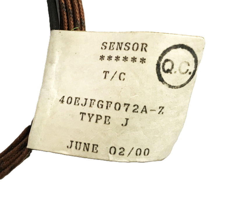 Zesta Engineering 6 inch Thermocouple Sensor 40EJFGF072A-Z [Lot of 3] NOS