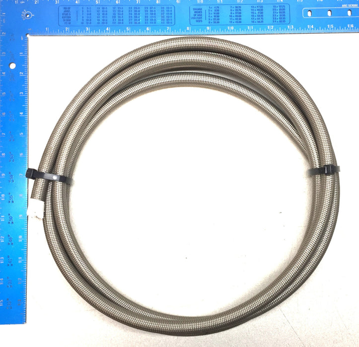 Unbranded 9' Steel Braided PTFE Line 3/8" I.D. 734538 NOS