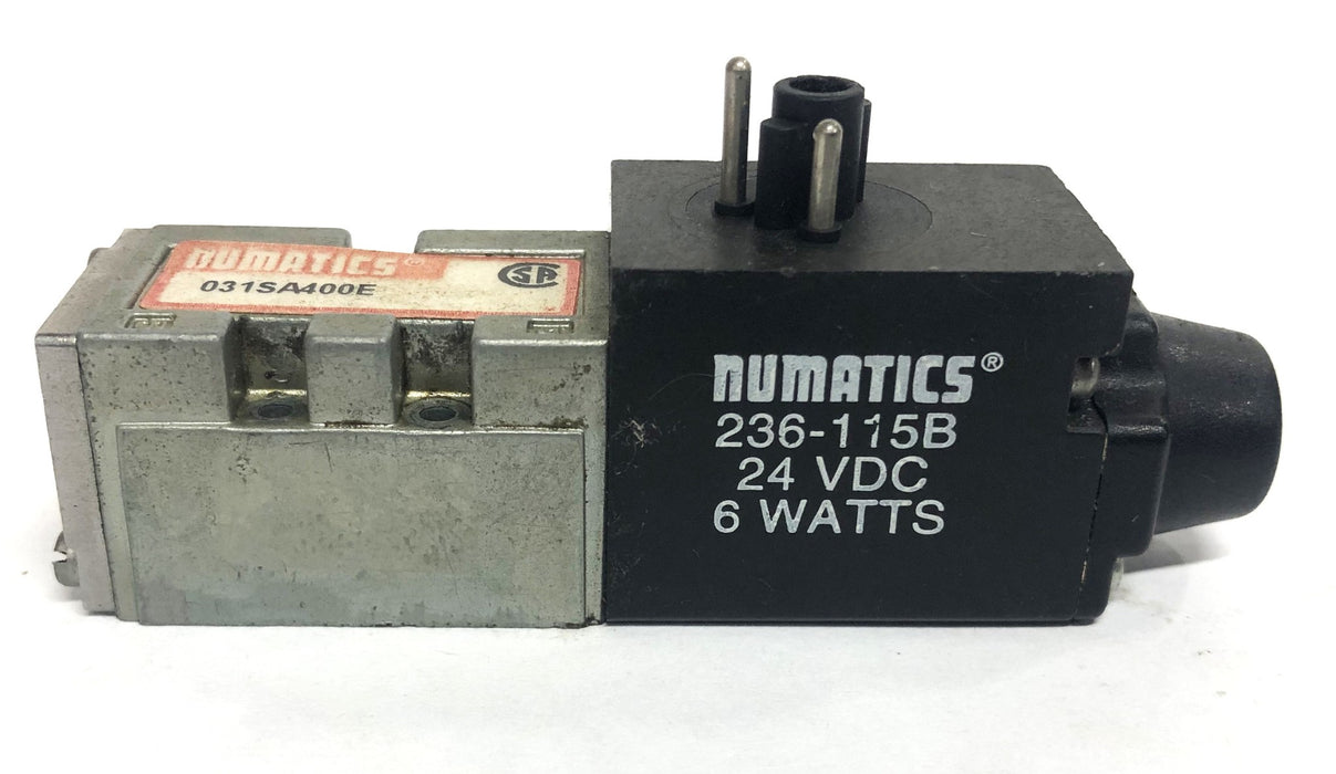 Numatics Solenoid Valve Missing Hardware 031SA400E NOS