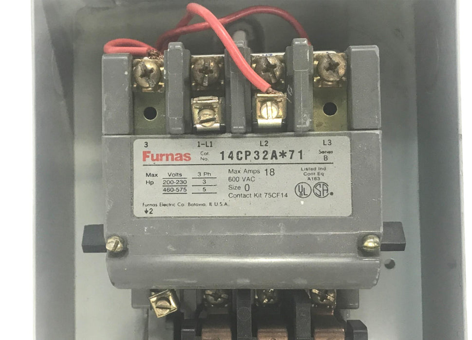 Furnas Series B Motor Starter in Box 14CP32A*71 USED