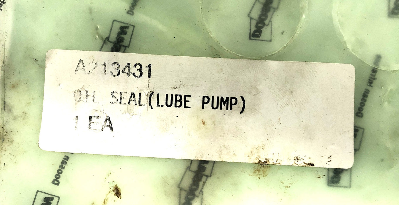 Doosan Lube Pump Oil Seal A213431 NOS