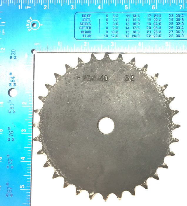 Martin Type-A Stock Bore (.60") Roller Chain Sprocket 40 32 [Lot of 2] NOS