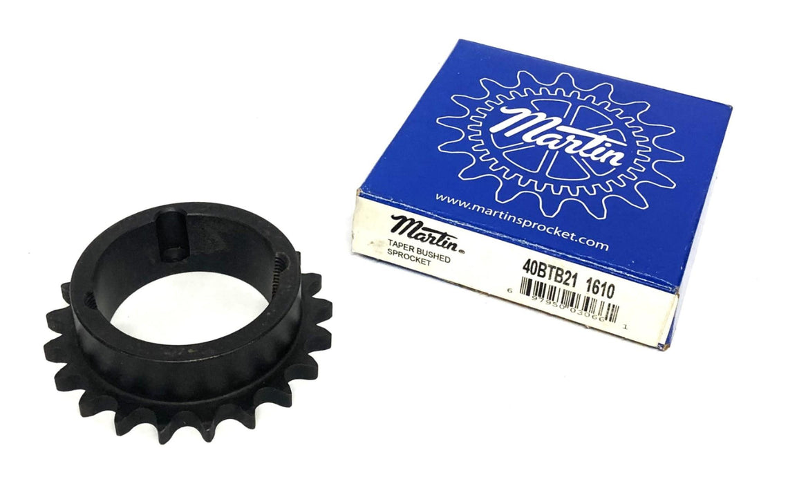 Martin 21 Tooth 2.12X2.78 Inch Taper Bushed Sprocket 40BTB21 1610 NOS