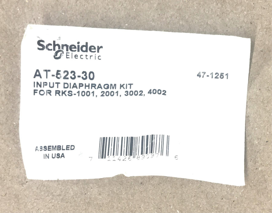 Schneider Electric Input Diaphragm Kit AT-523-30 NOS