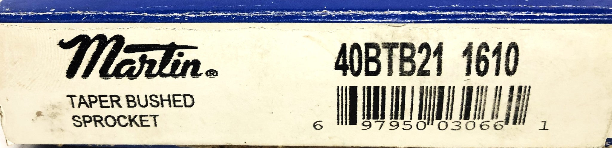 Martin 21 Tooth 2.12X2.78 Inch Taper Bushed Sprocket 40BTB21 1610 NOS