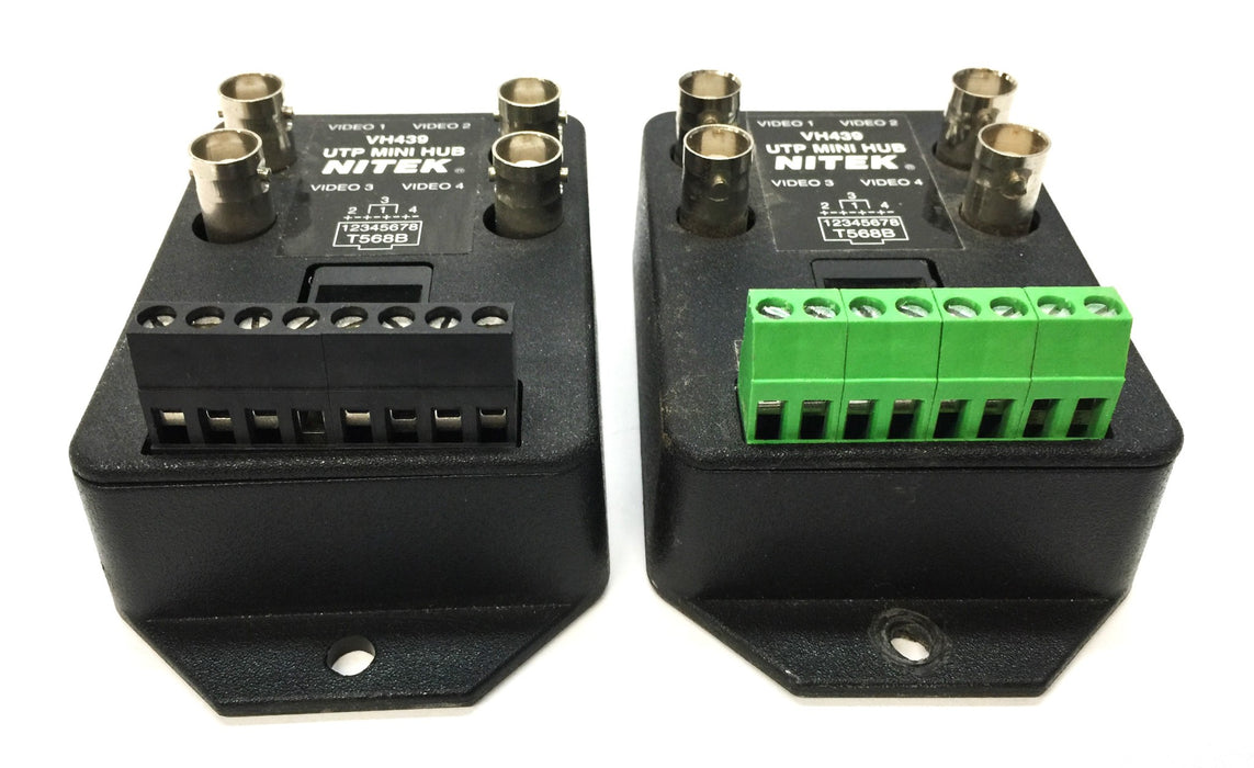 Nitek Video UTP Hub 4 Port Transceiver VH439 [Lot of 2] USED