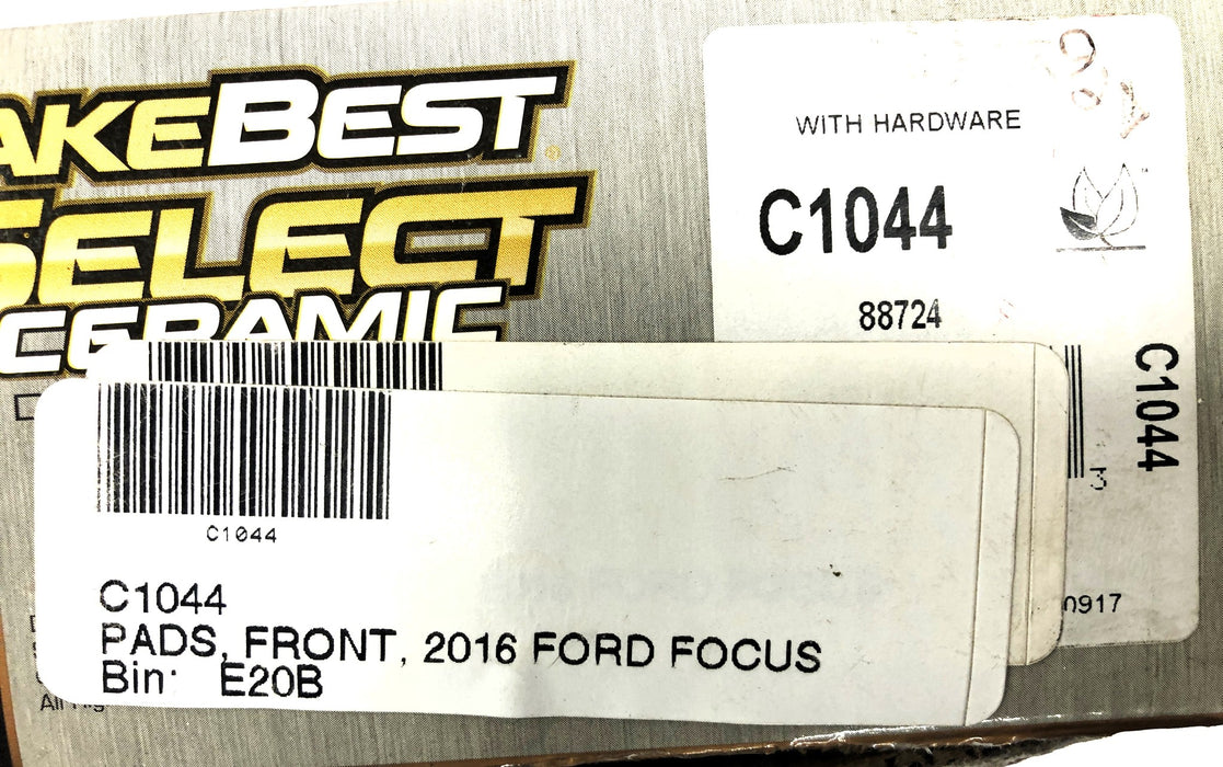 BrakeBest Select Ceramic Brake Pad Set With Hardware C1044 (DB9367FF) NOS