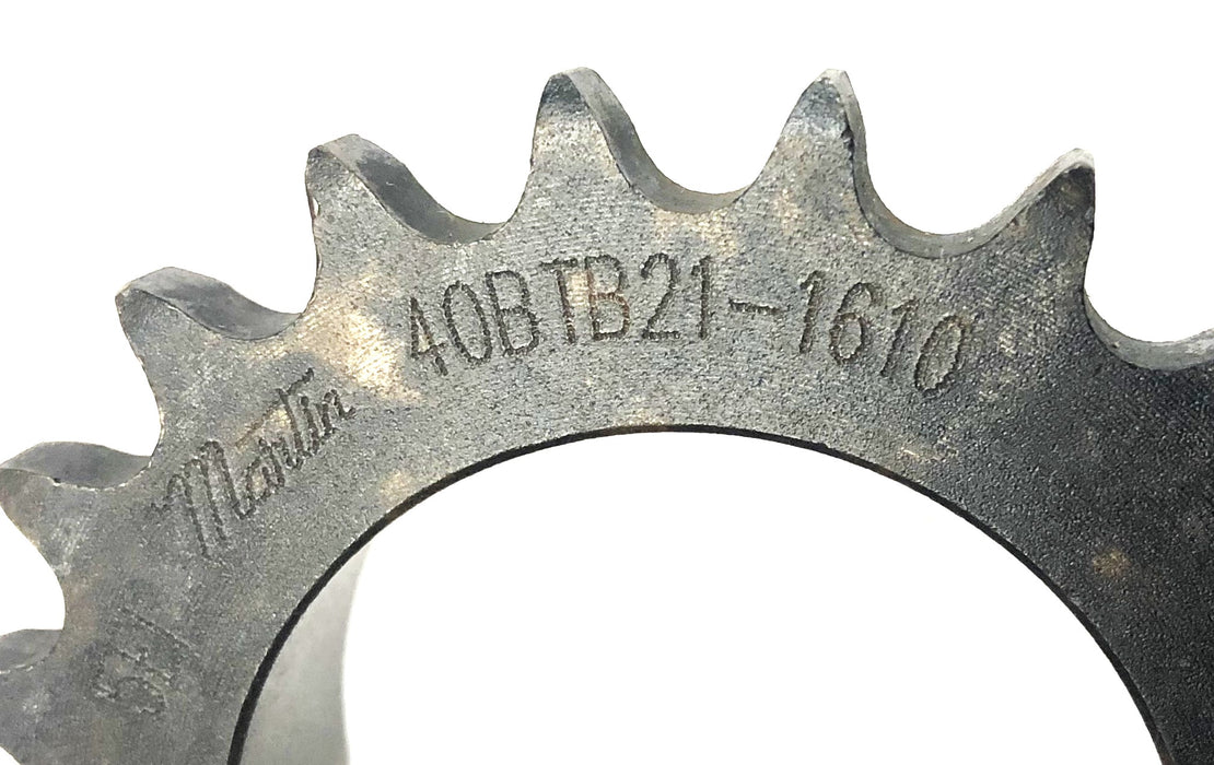 Martin 21 Tooth 2.12X2.78 Inch Taper Bushed Sprocket 40BTB21 1610 NOS