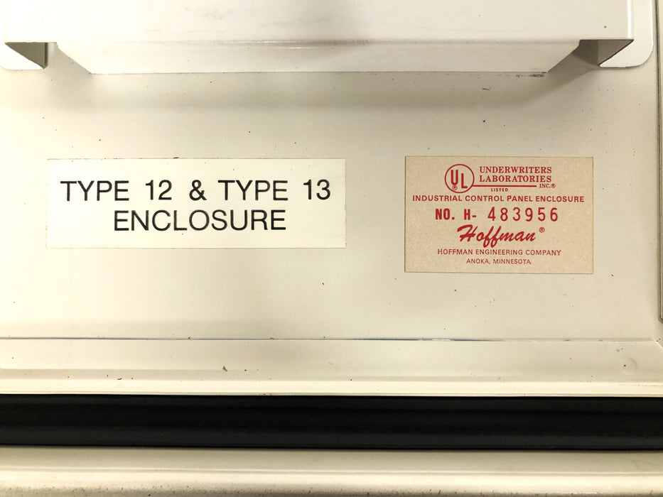 Hoffman 7-1/2X12X16 Inch Type 12 & 13 Control Panel Enclosure H-483956 NOS