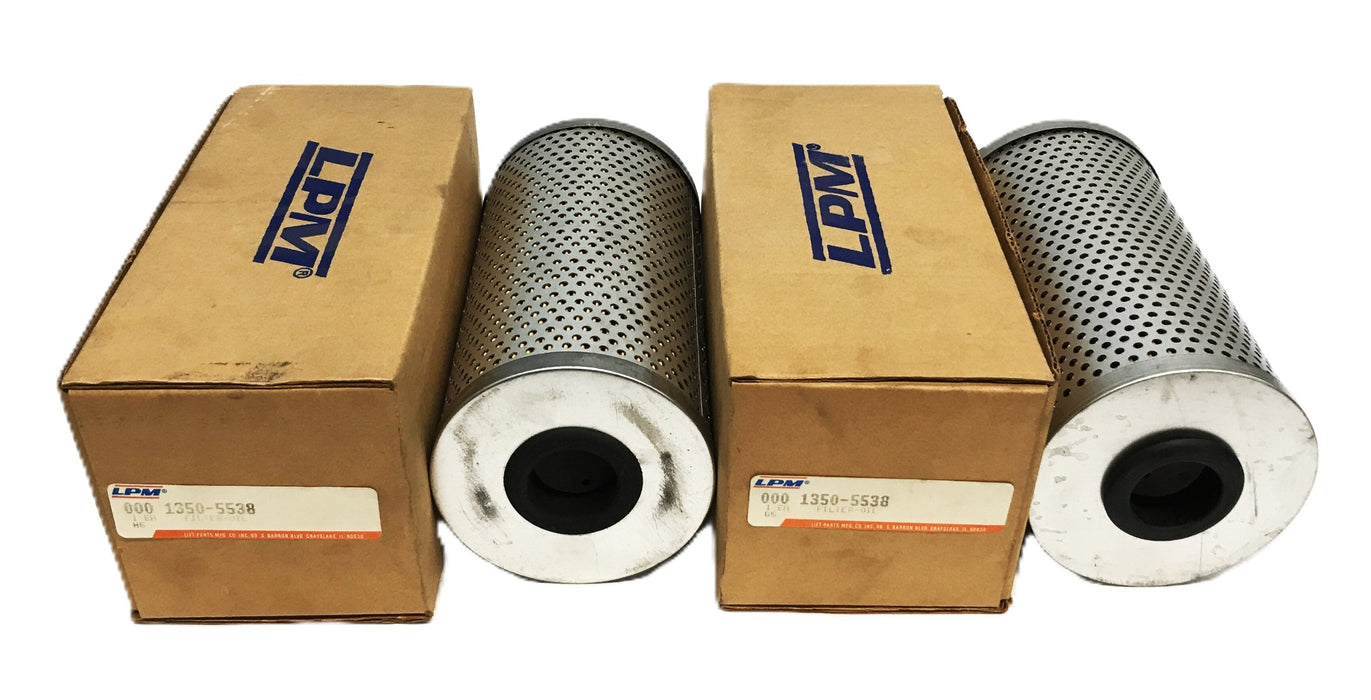 LPM Forklift Hydraulic Filter Element 000-1350-5538 [Lot of 2] NOS
