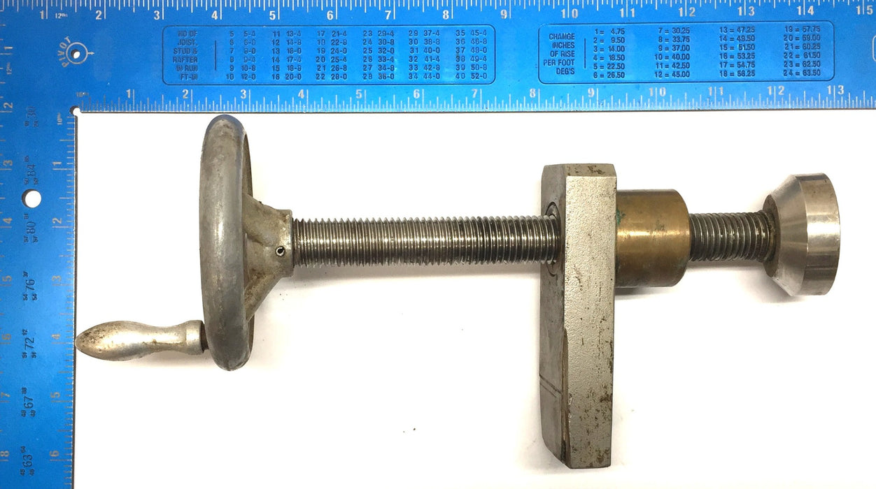 Unbranded Screw Vice Machine Adjustment Mechanism with Wheel USED