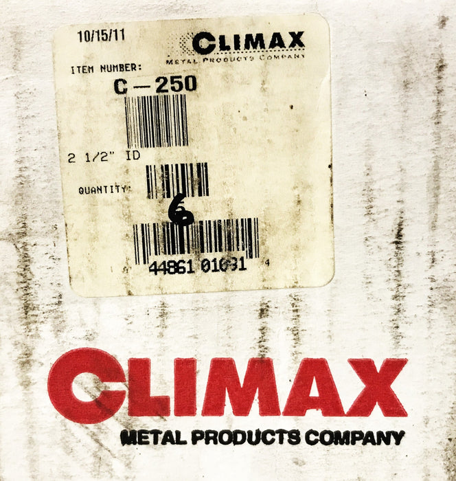 Climax 2-1/2 inch Set Screw Collar C-250 [Lot of 6] NOS