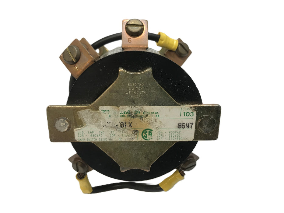 Electro Switch Series 103 Rotary Switch (No Plastic Dial Cover) USED