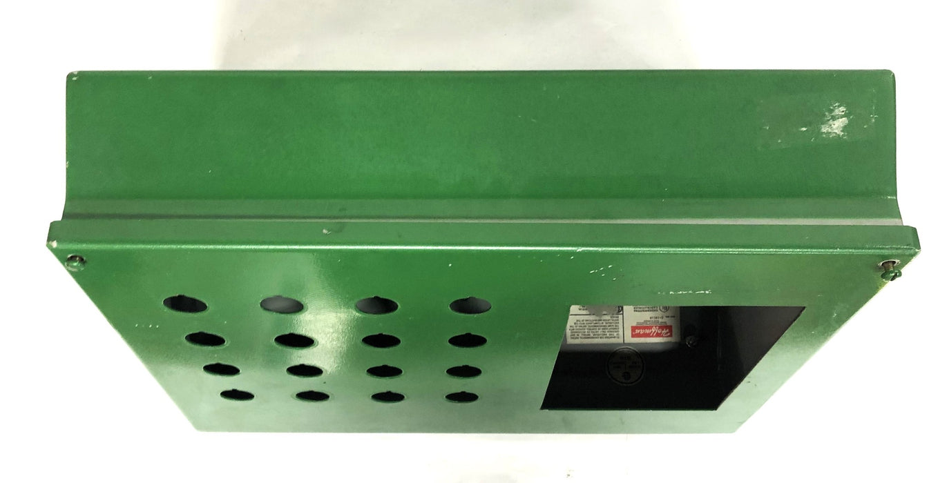 Hoffman Sloped Type 12 &13 Industrial Control Panel Enclosure Green C-12C16 USED