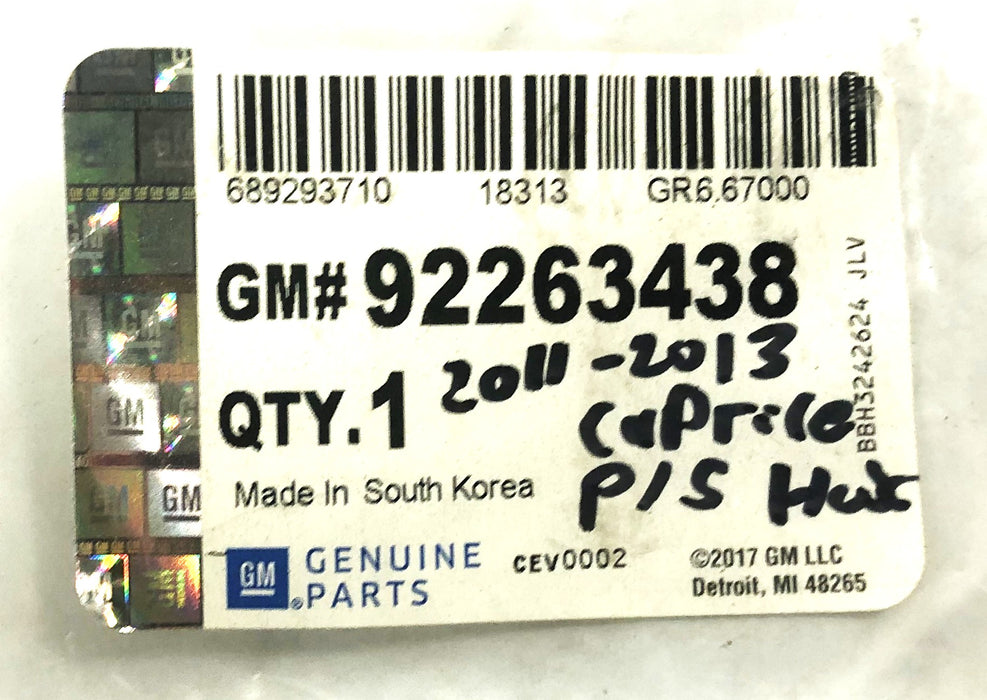 GM OEM Power Steering Pressure Hose 92263438 NOS