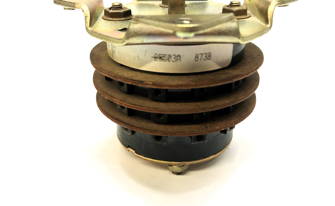 Electro Switch W/ Plastic Dial Cover Series 25 Rotary Switch 25503A (8738) USED