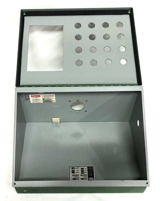 Hoffman Sloped Type 12 &13 Industrial Control Panel Enclosure Green C-12C16 USED