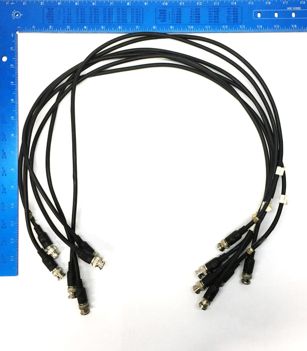 Unbranded 3' Coaxial Cable for Video w/Twist-Lock Connect RG59/U [Lot of 6] USED
