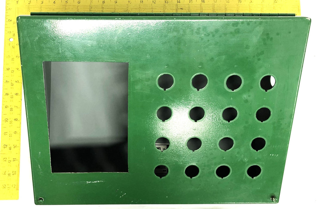 Hoffman Sloped Type 12 &13 Industrial Control Panel Enclosure Green C-12C16 USED