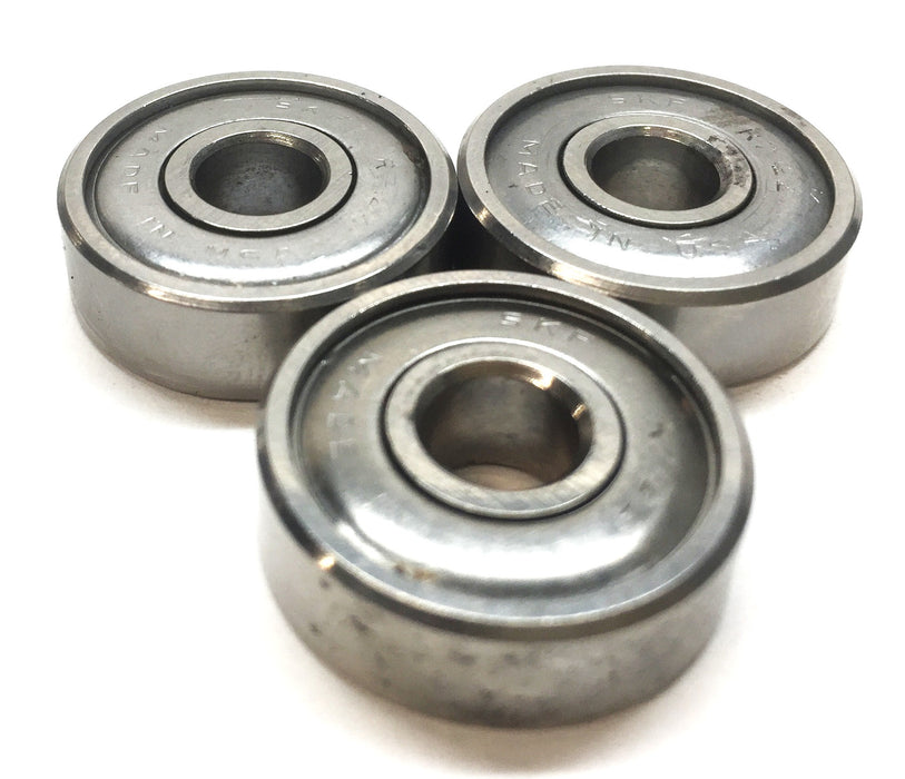 SKF Single-Row Ball Bearing R7-2Z (R72Z) [Lot of 3] NOS