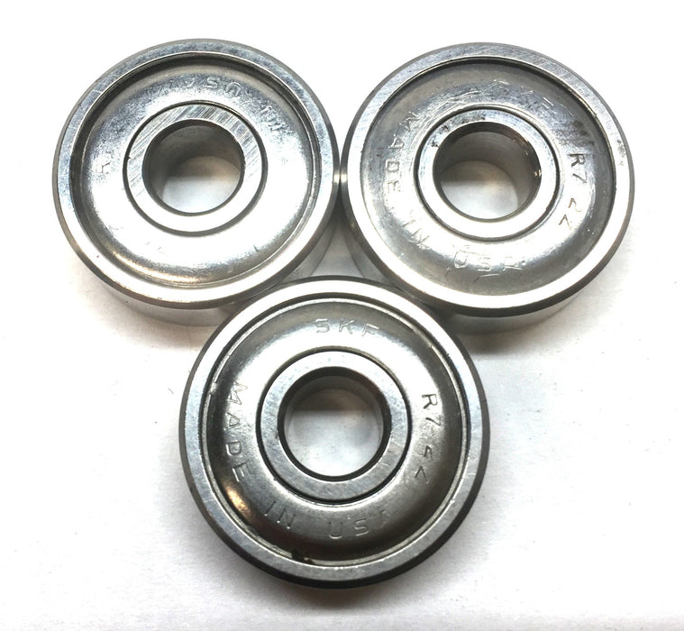 SKF Single-Row Ball Bearing R7-2Z (R72Z) [Lot of 3] NOS