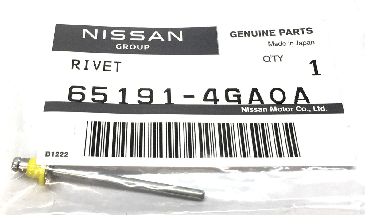 Nissan Door Assembly Rivet 65191-4GA0A [Lot of 3] NOS